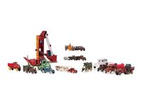 Sixteen Metal Occupational Vehicle Toys