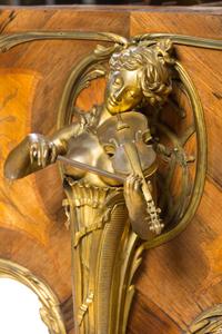 A C. Bechstein Gilt Bronze Mounted Marquetry Grand Piano Height 41 x width 73 x length 100 inches. — CIRCA 1900