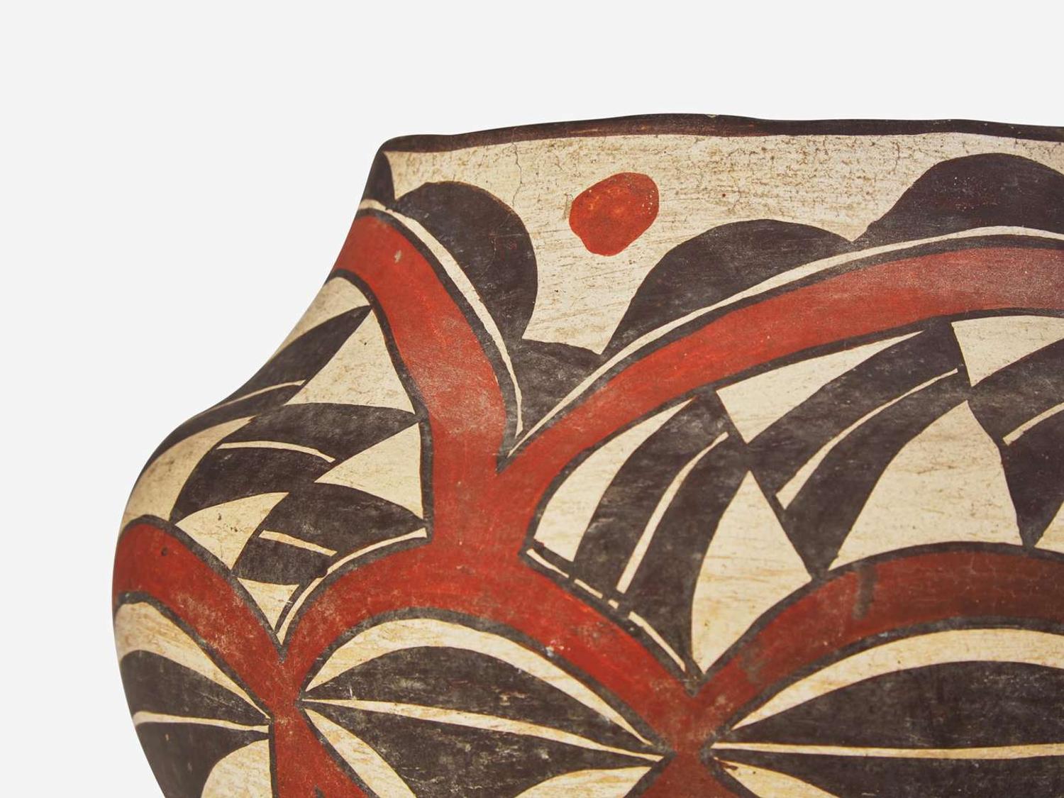 An Acoma polychrome olla, first quarter 20th century