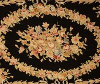 A Savonnerie Design Flat Weave Wool Rug