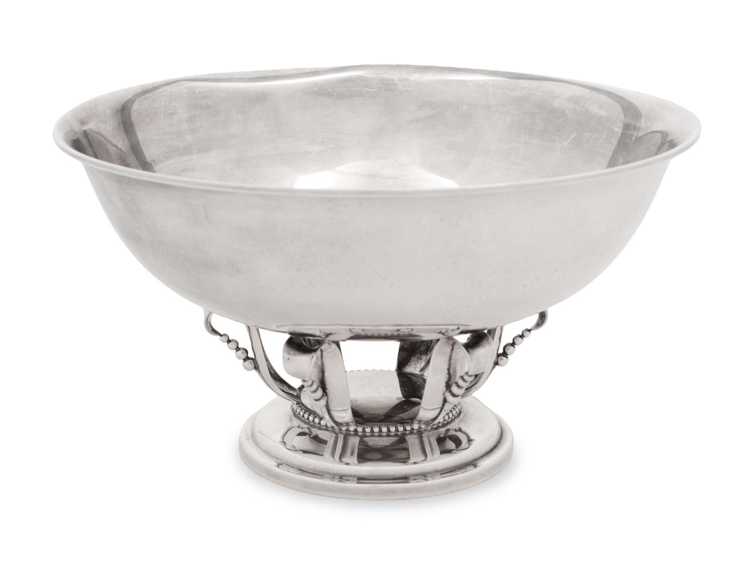 An American Silver Center Bowl
