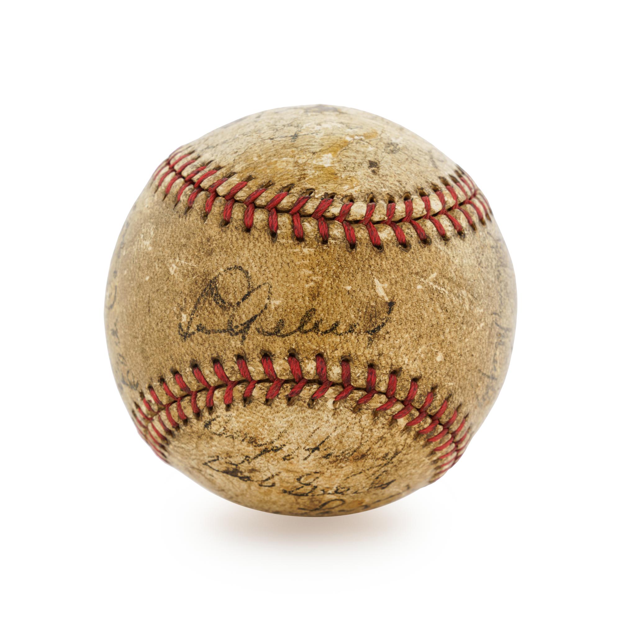 A 1936 World Series Champion New York Yankees Team Signed Baseball, Including Lou Gehrig and Joe DiMaggio (JSA Letter).