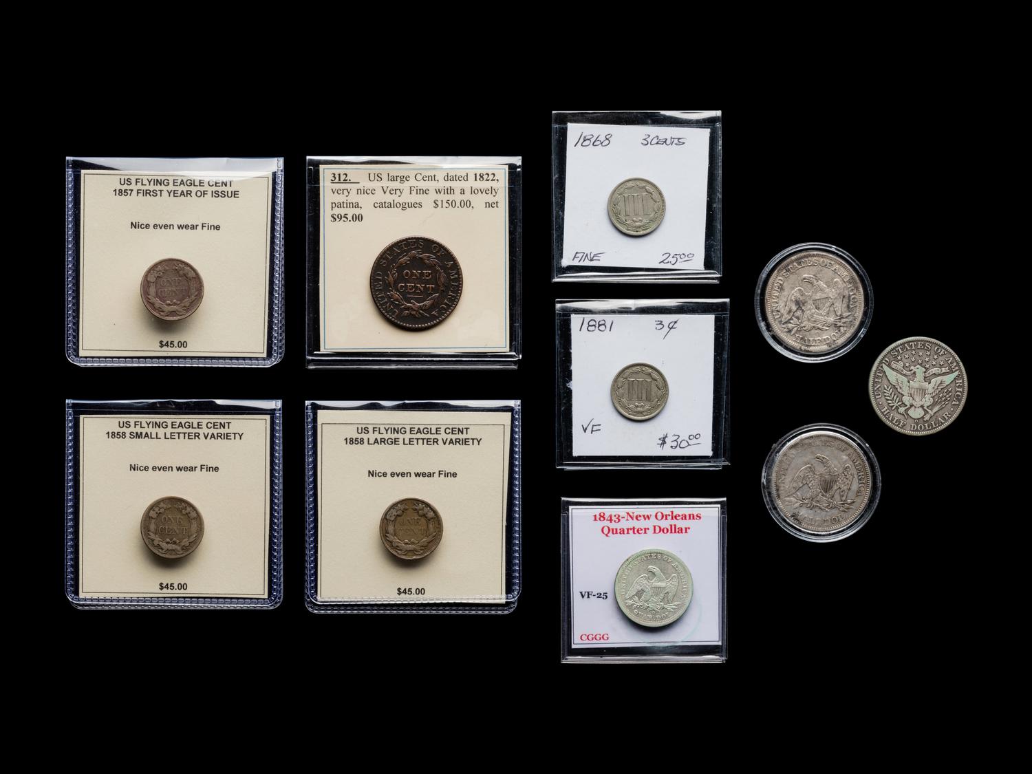 A Collection of Ten United States Coins