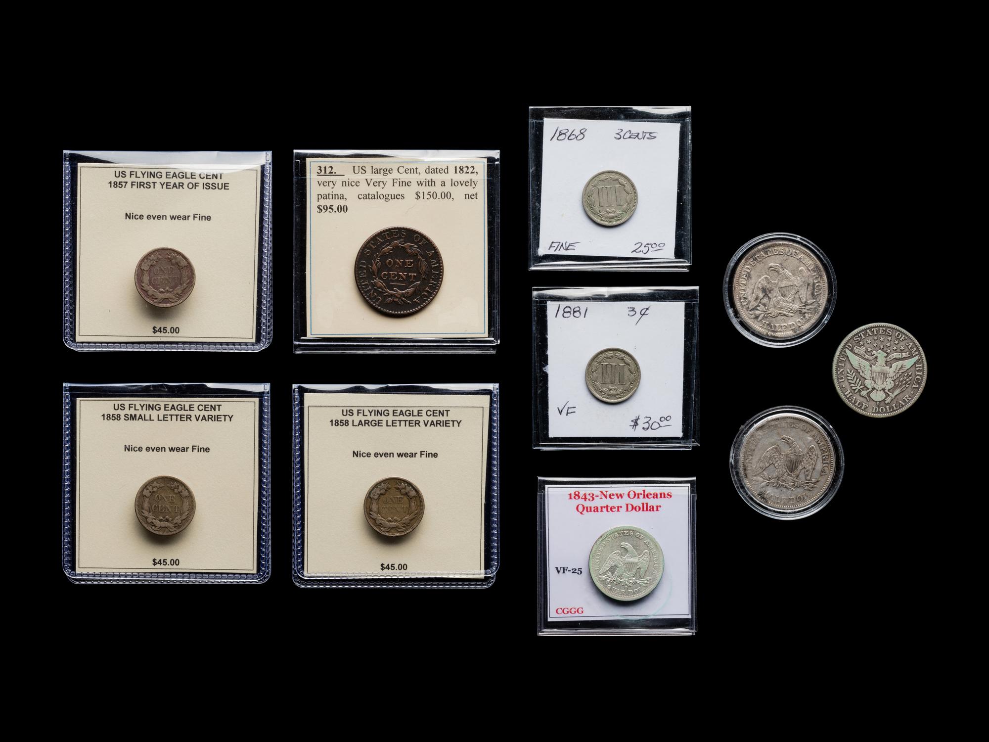 A Collection of Ten United States Coins
