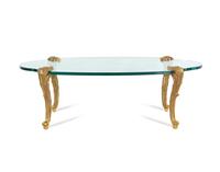 A P.E. Guerin Gilt Bronze and Glass Cocktail Table