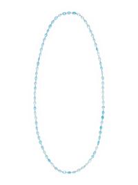 WHITE GOLD AND AQUAMARINE NECKLACE