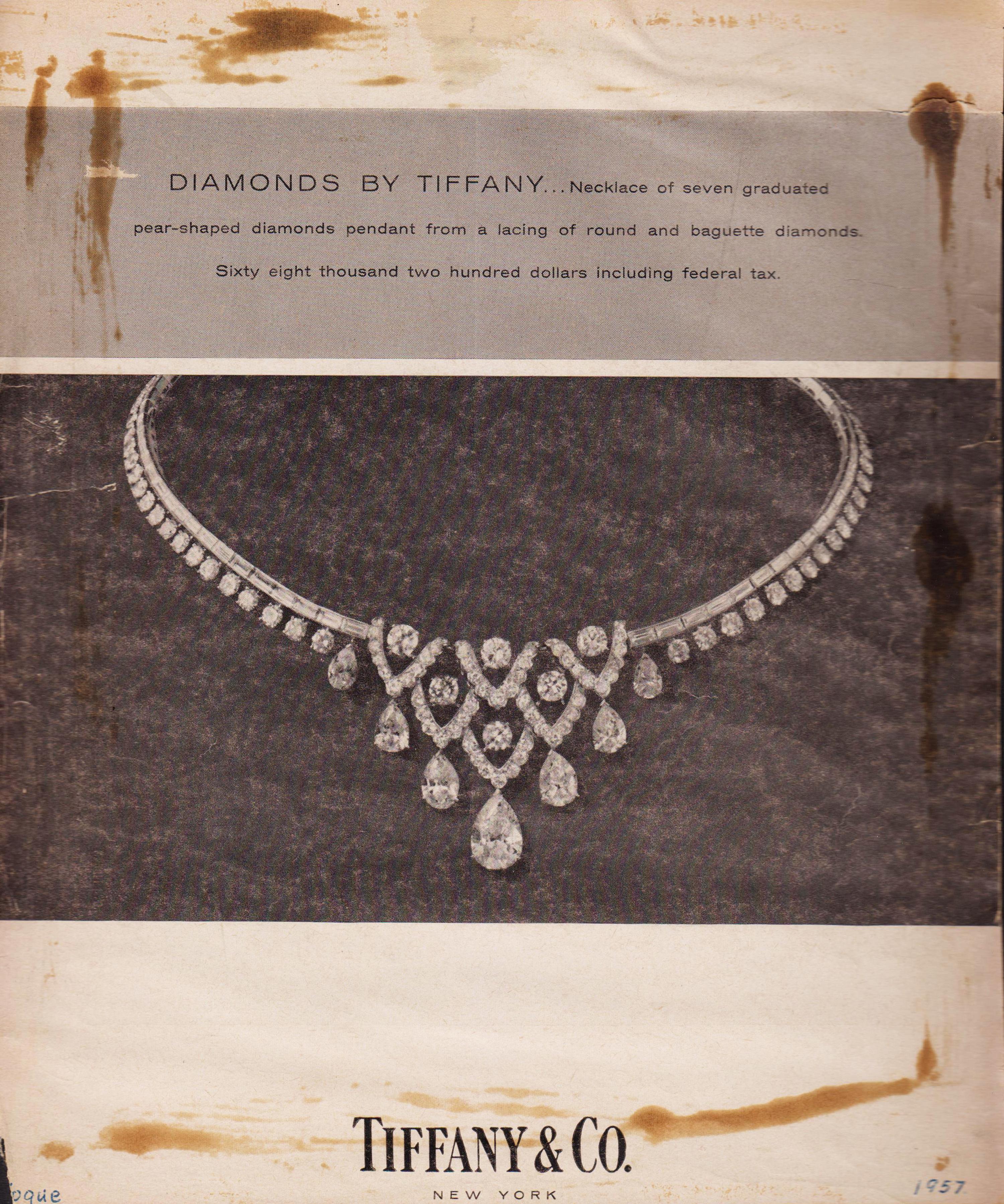A Collection of Original Gouache on Paper Jewelry Designs and Magazine Advertisements, Anne Howe Geyer for Tiffany & Company, Circa 195