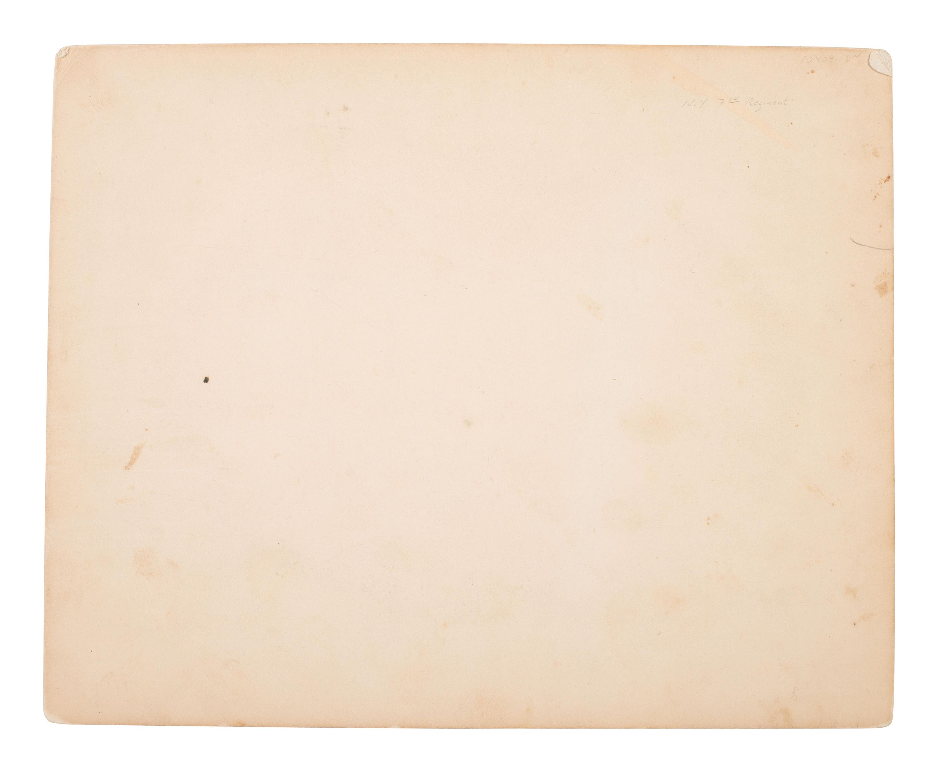 [CIVIL WAR]. A group of 11 photographs of the 7th New York State Militia by W. Seuss, Baltimore.