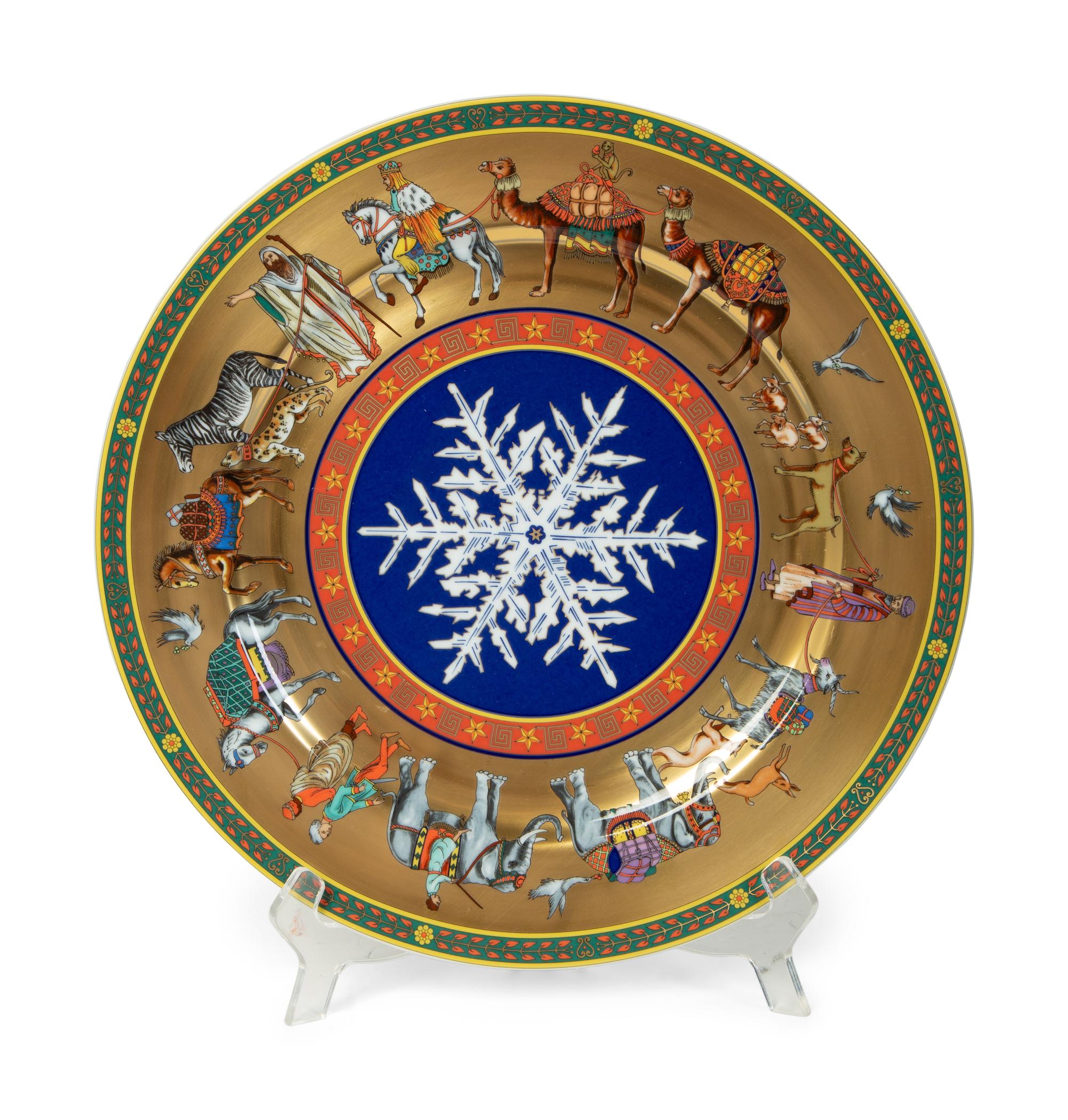 Set of Fourteen Versace for Rosenthal Porcelain Christmas Plates — 20TH CENTURY