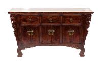 A Northern Chinese Elm Sideboard Height 34 1/2 x width 60 x depth 18 3/4 inches. — EARLY 20TH CENTURY