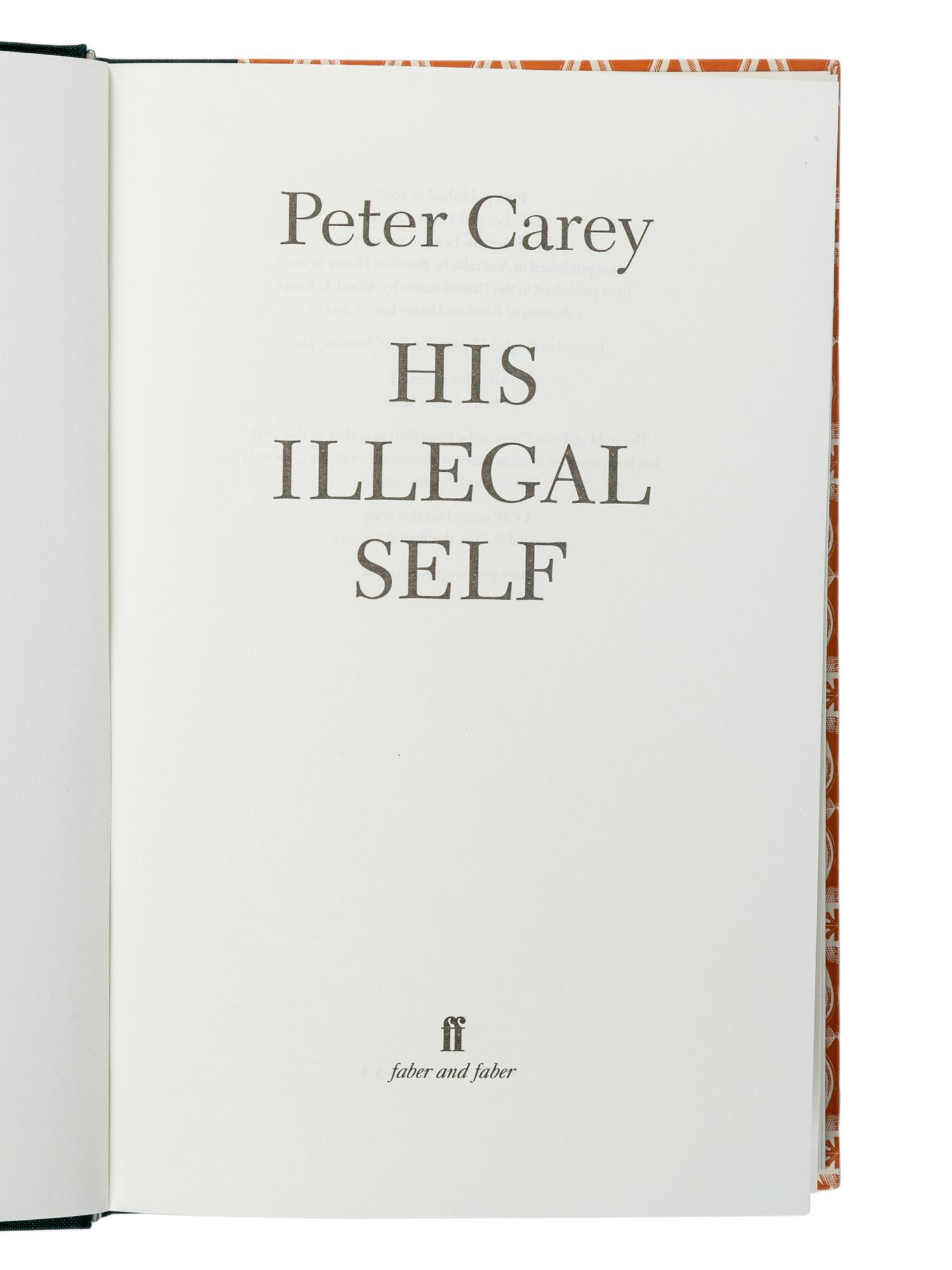 CAREY, Peter (b. 1943). A group of 5 works, most SIGNED, comprising: