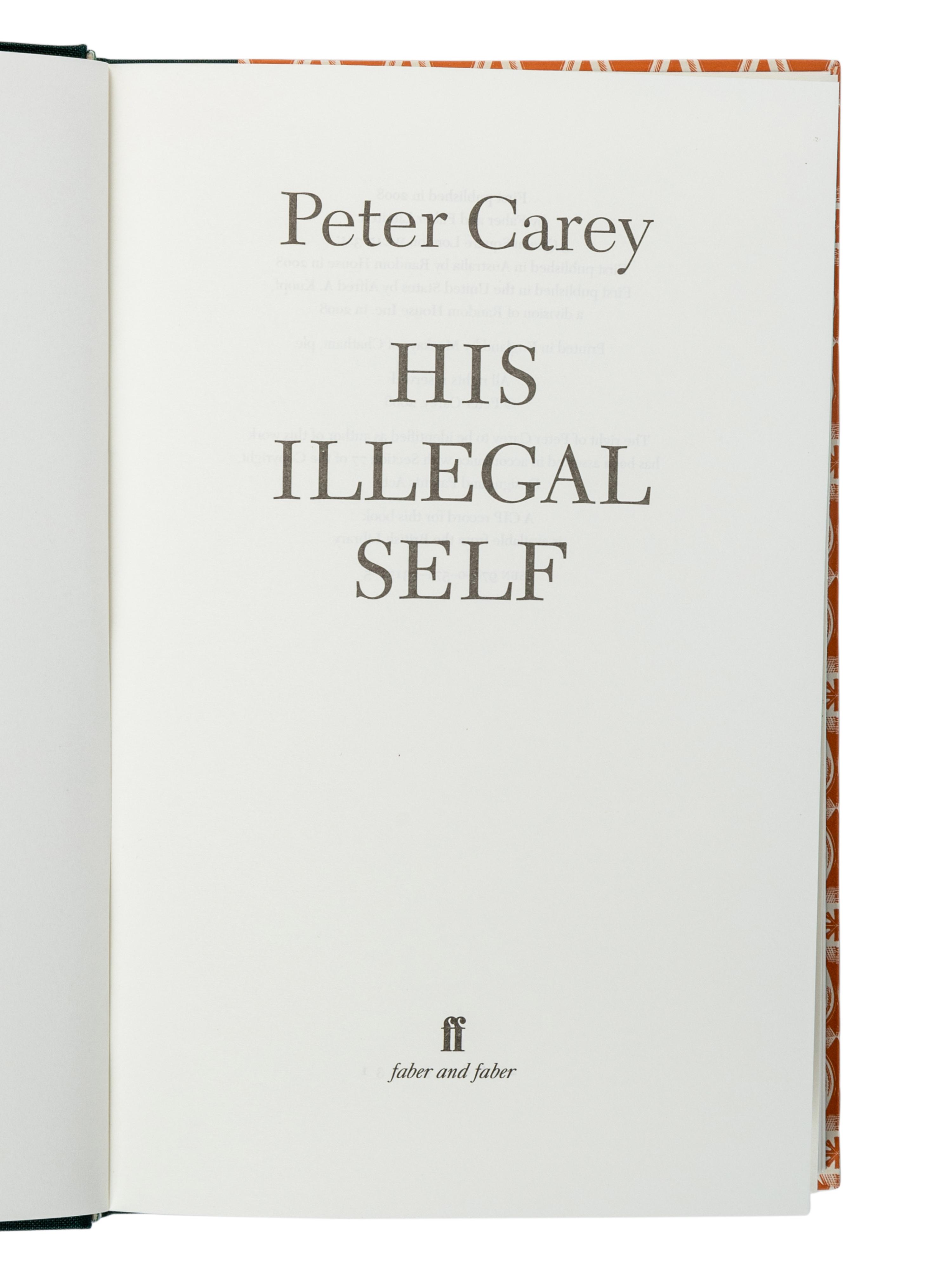 CAREY, Peter (b. 1943). A group of 5 works, most SIGNED, comprising: