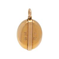 VICTORIAN, YELLOW GOLD LOCKET PENDANT