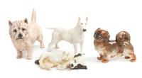 Four Royal Doulton Porcelain Figures Width of widest 10 inches. — 20TH CENTURY