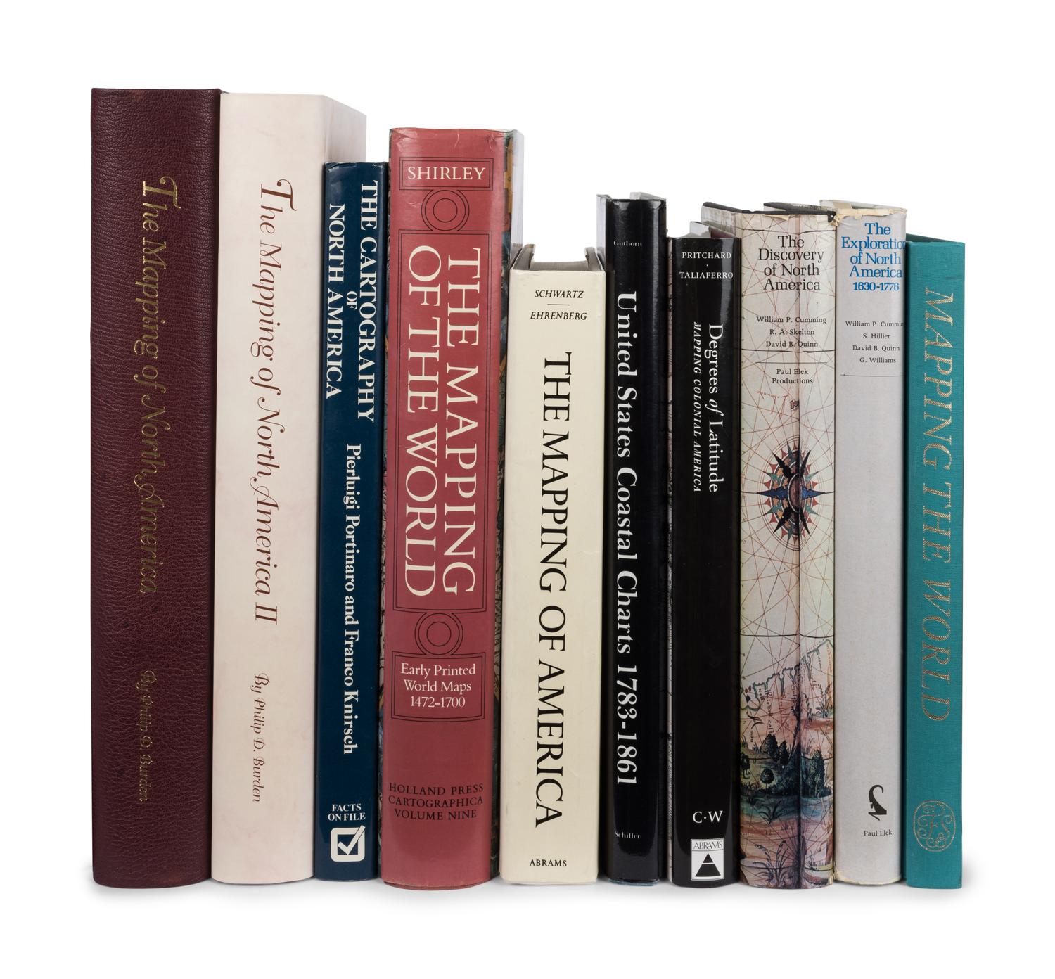[BIBLIOGRAPHIES -- CARTOGRAPHY]. A group of 16 works regarding the mapping of the Americas, comprising: