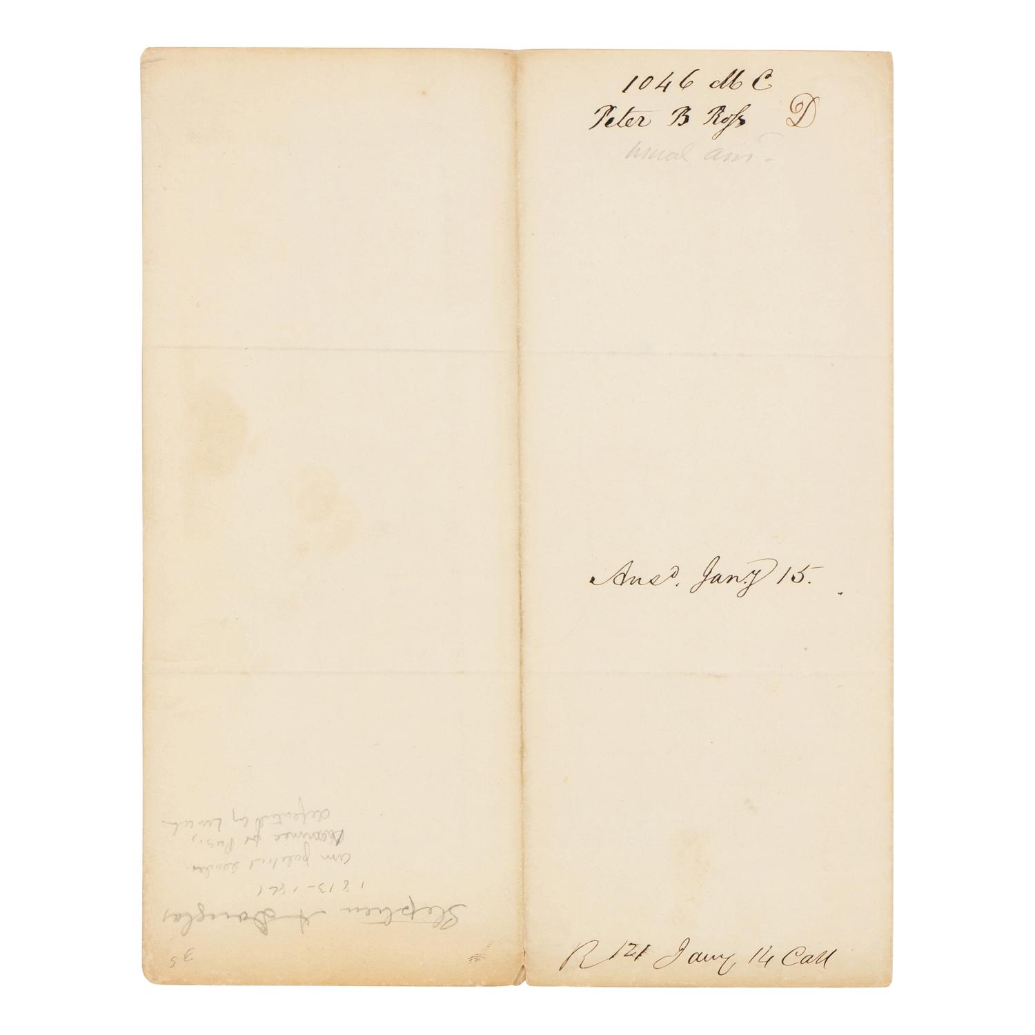 DOUGLAS, Stephen Arnold (1813-1861). A group of 14 documents and letters relating to Douglas's legal and political career, ca 1834-1857, comprising: