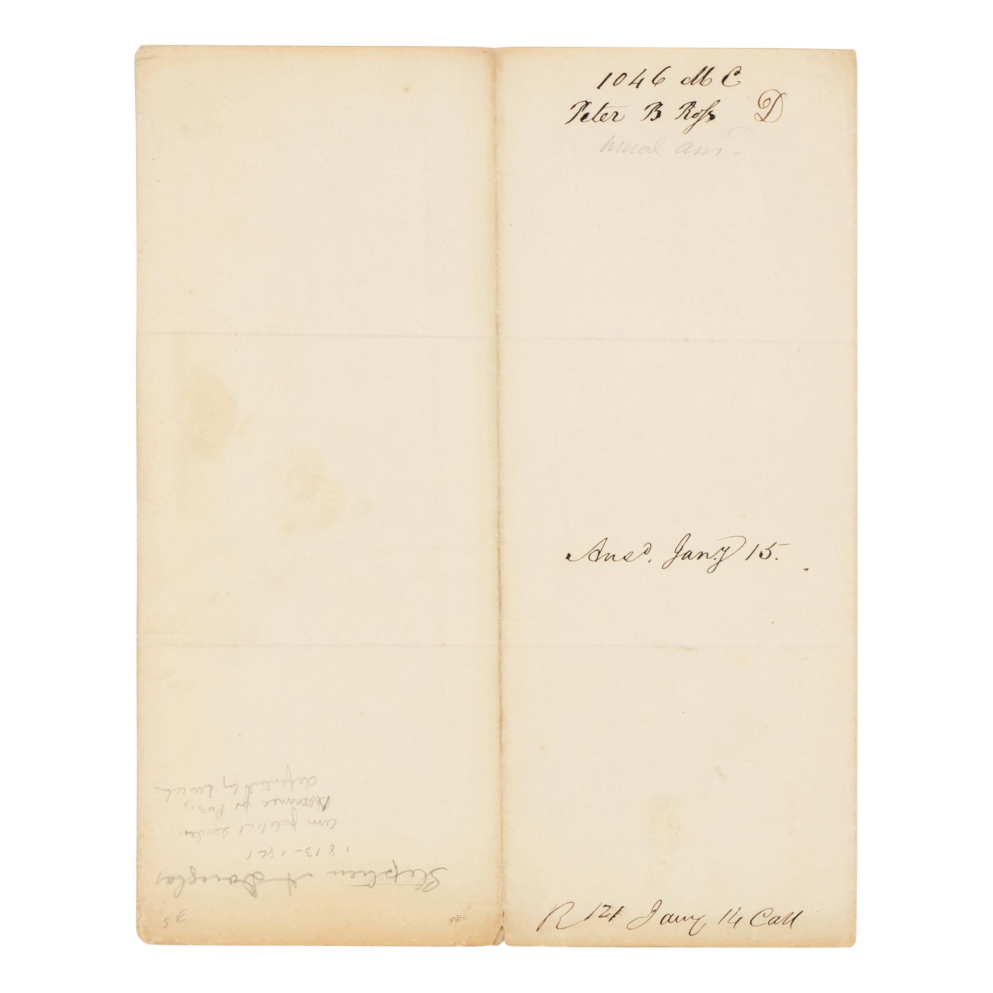 DOUGLAS, Stephen Arnold (1813-1861). A group of 14 documents and letters relating to Douglas's legal and political career, ca 1834-1857, comprising: