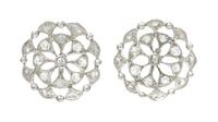 A Collection of White Gold and Diamond Jewelry, 6.70 dwts.
