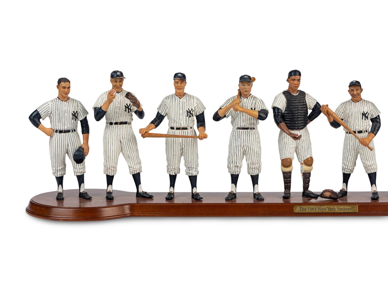 A 1961 New York Yankees Danbury Mint Figure Display