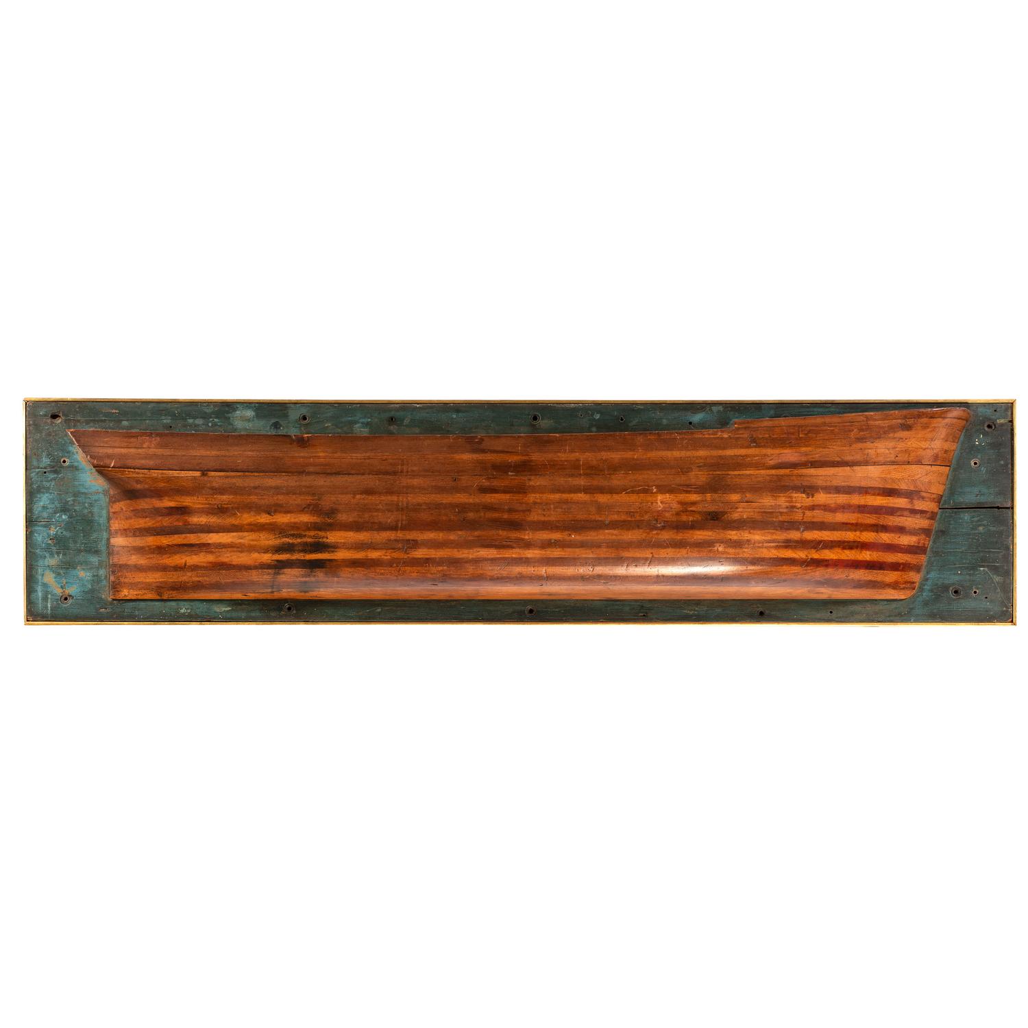 A Half Hull Wooden Ship Model of the Caroline Nesmith