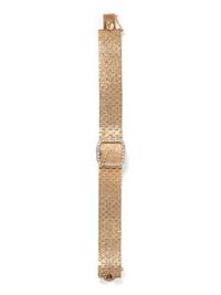 LONGINES, 14K YELLOW GOLD AND DIAMOND SURPRISE WRISTWATCH