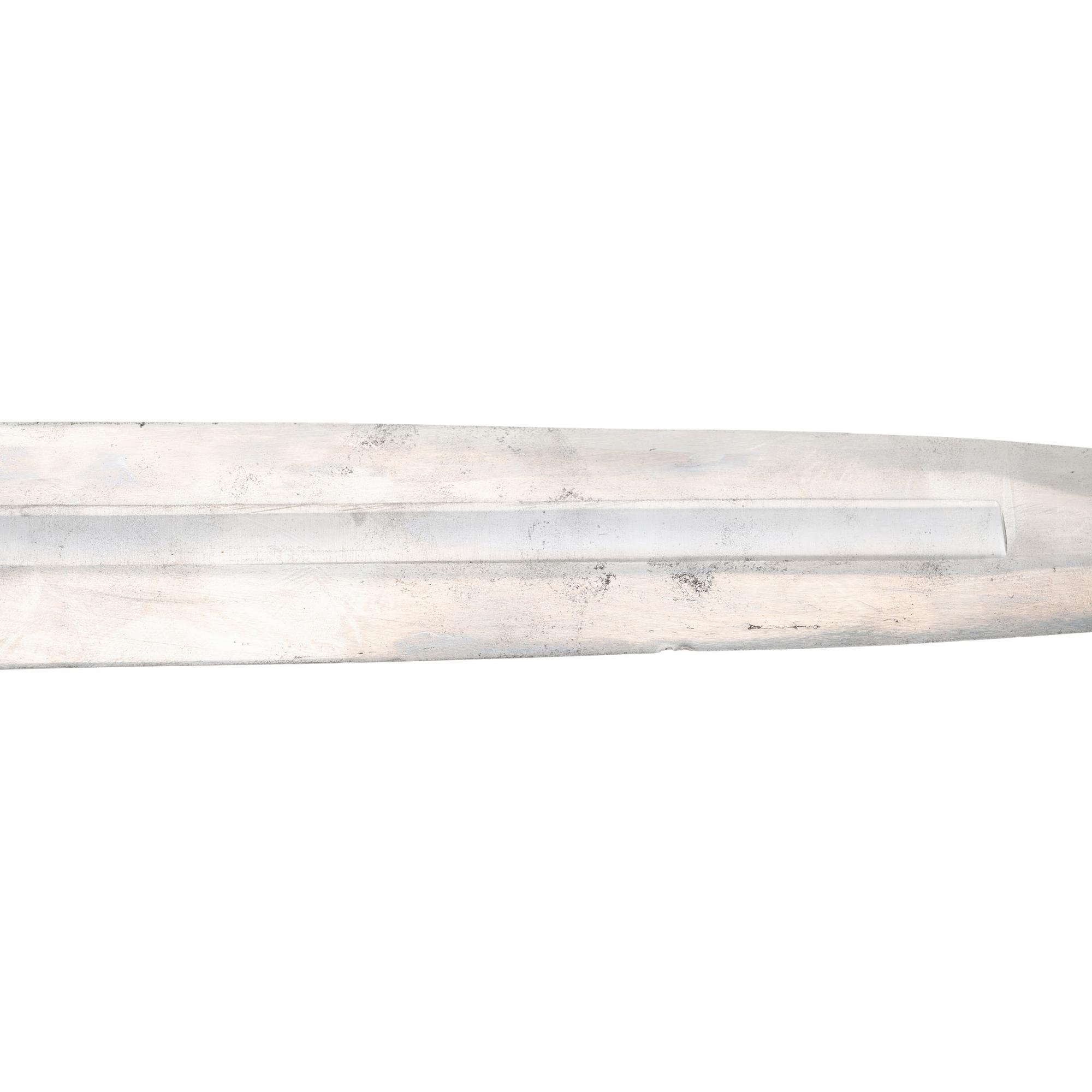 Massachusetts Marked Ames Model 1832 Heavy Artillery Saber & Scabbard Dated 1839