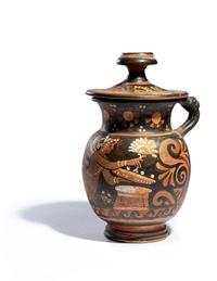 An Apulian Red-Figured Lidded Mug