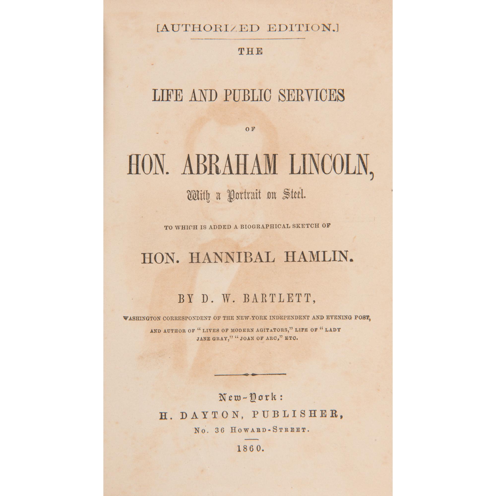 Abraham Lincoln, Five Civil War-Period Titles and Imprints, Plus