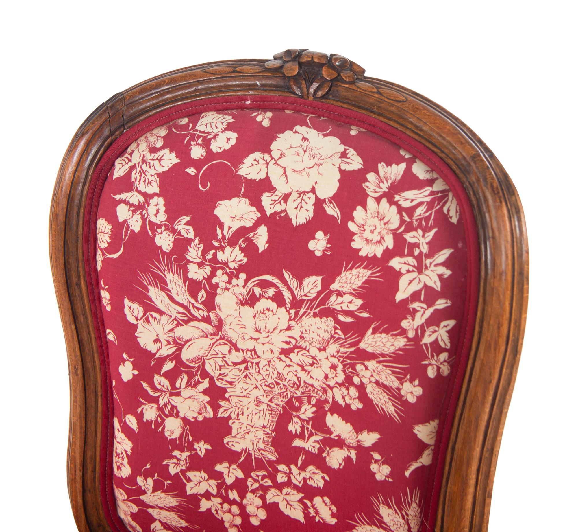 A Louis XV Walnut Side Chair
