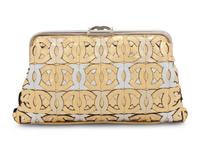 Chanel Die-Cut CC Metallic Leather Frame Clutch Bag, 2008-09