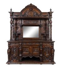 A Renaissance Revival Carved Oak Server