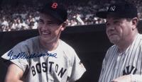 A Ted Williams Signed Autograph Oversized Photograph (With Babe Ruth),