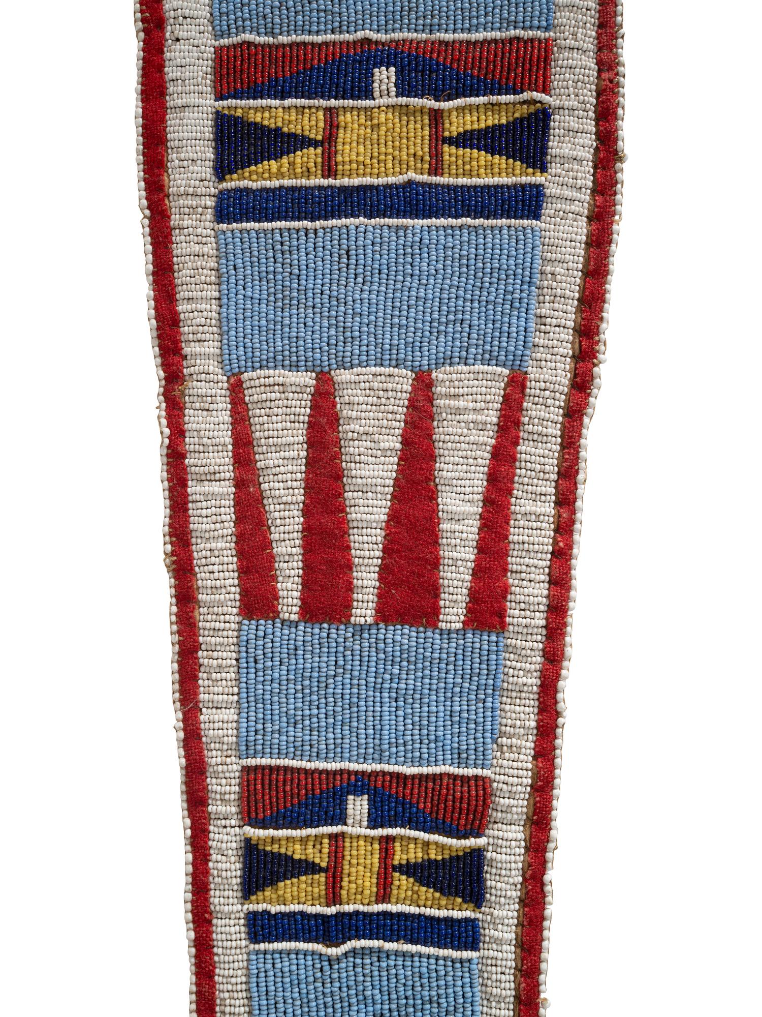 Apsáalooke/Nez Perce Beaded Hide Drop