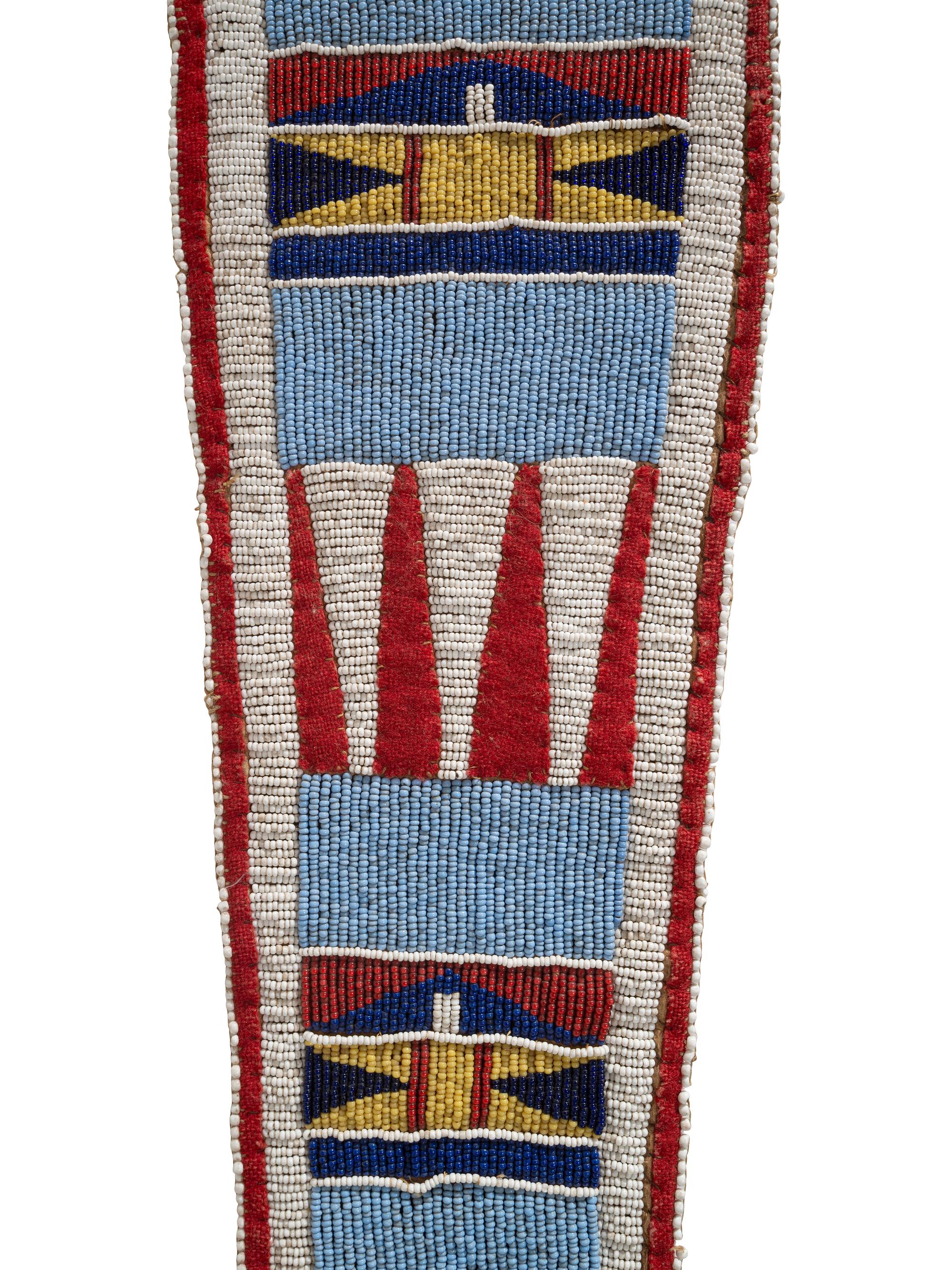 Apsáalooke/Nez Perce Beaded Hide Drop