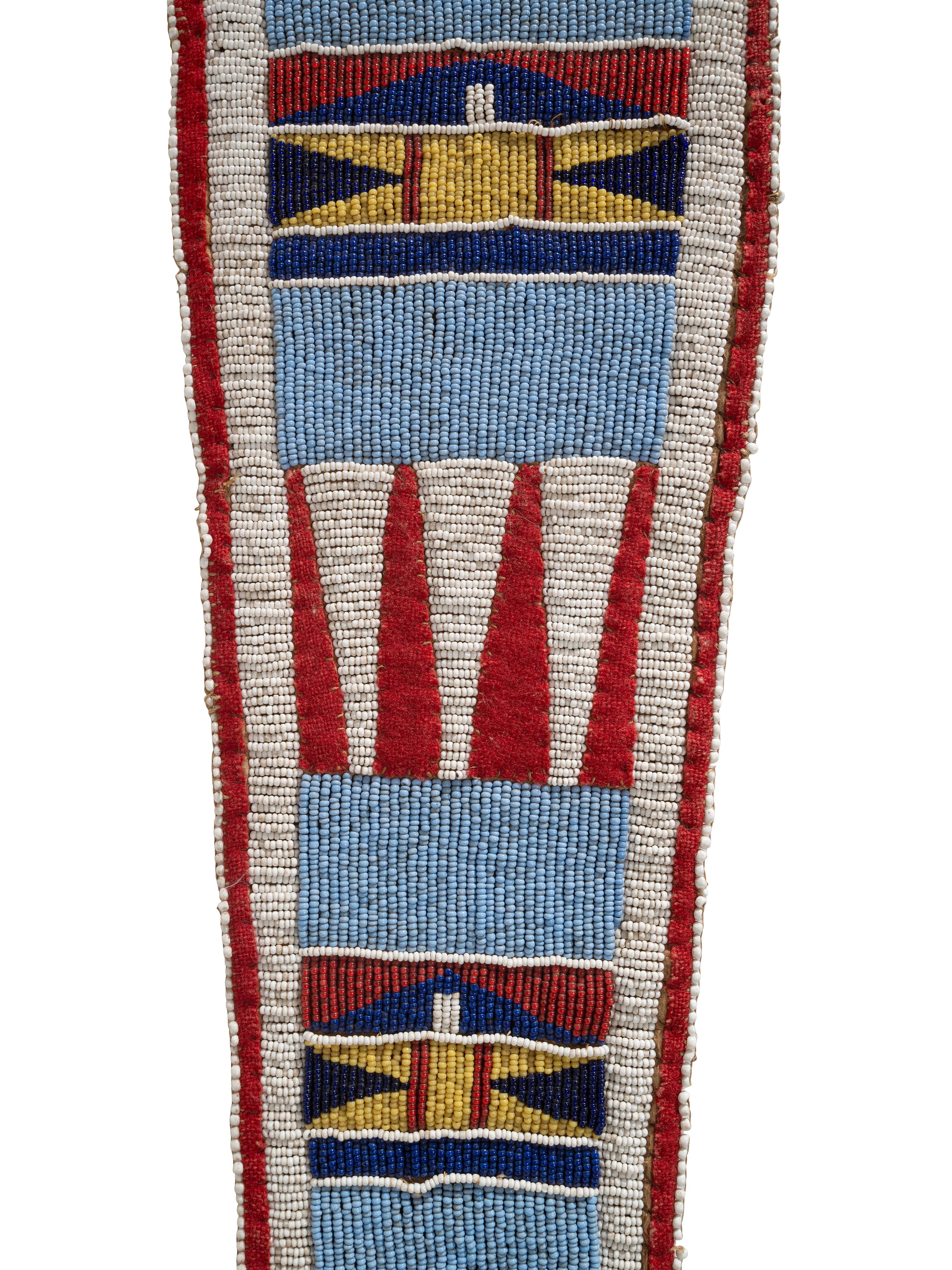 Apsáalooke/Nez Perce Beaded Hide Drop