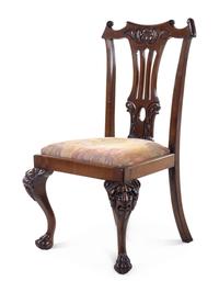 A George I Style Oak Side Chair