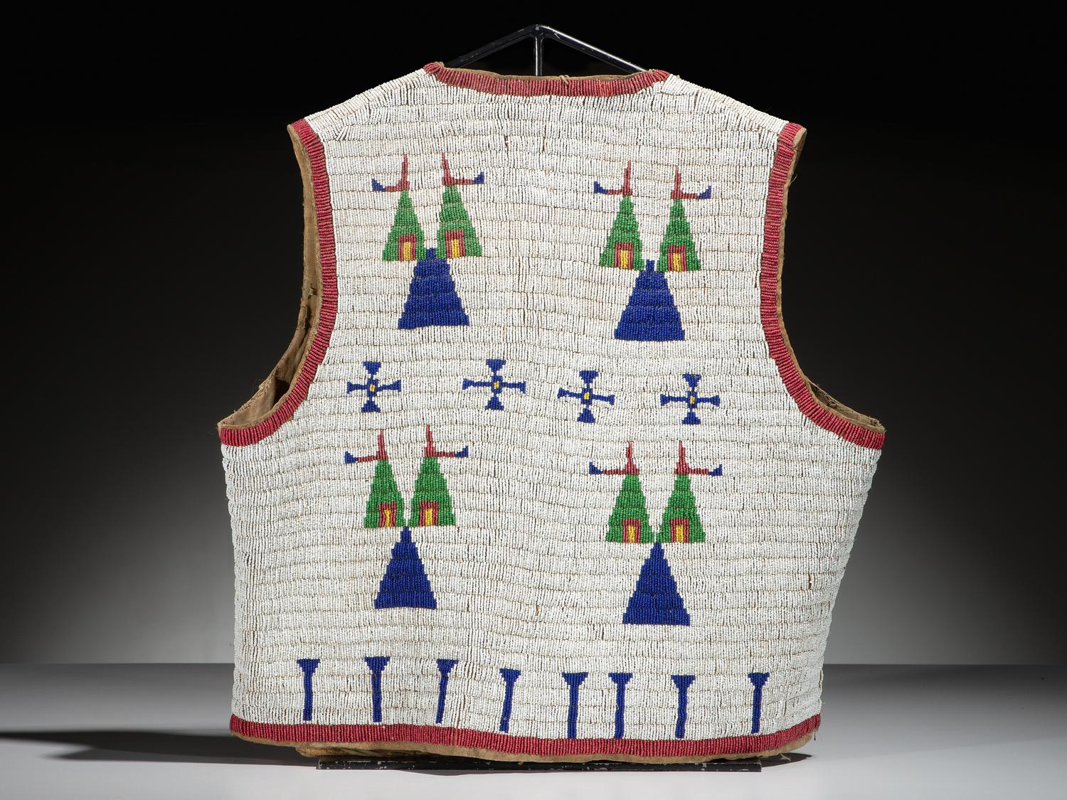 Sioux Child's Beaded Hide Vest