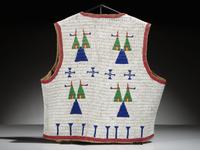 Sioux Child's Beaded Hide Vest
