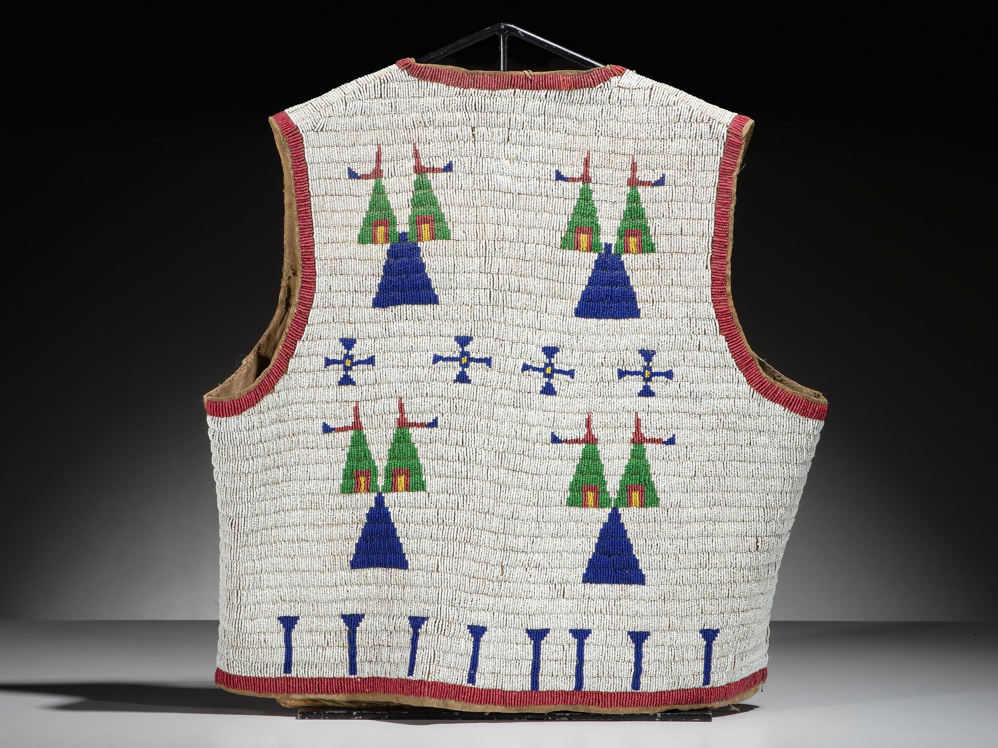 Sioux Child's Beaded Hide Vest