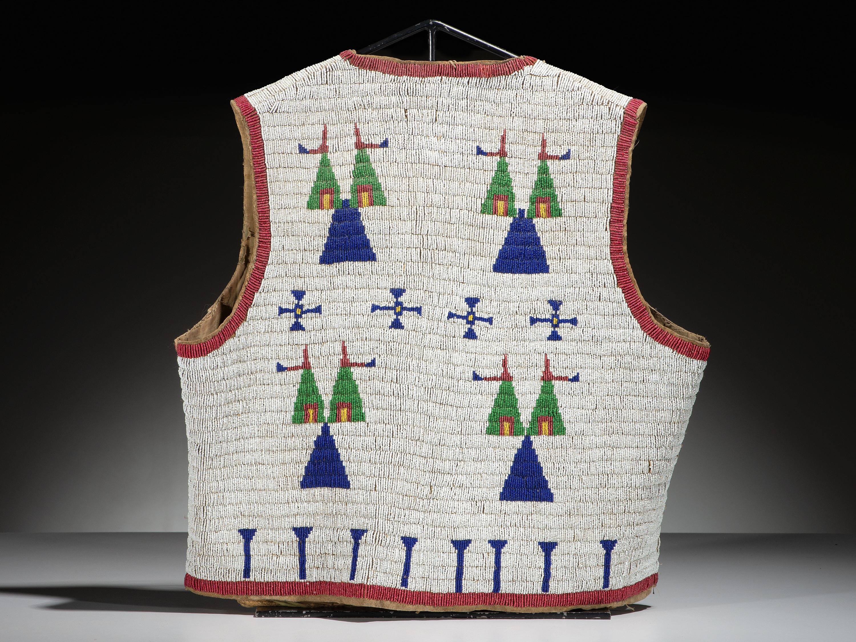 Sioux Child's Beaded Hide Vest