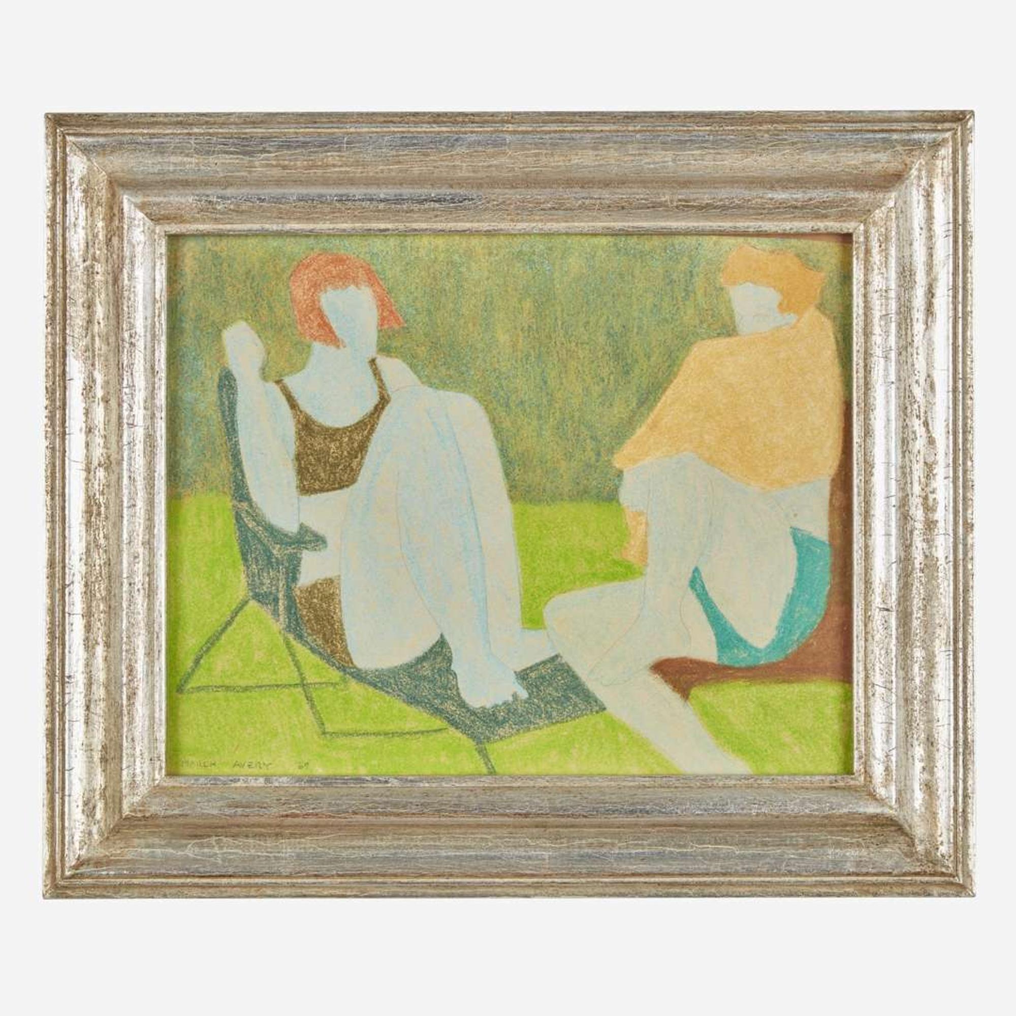 March Avery (American, B. 1932) Summer Conversation