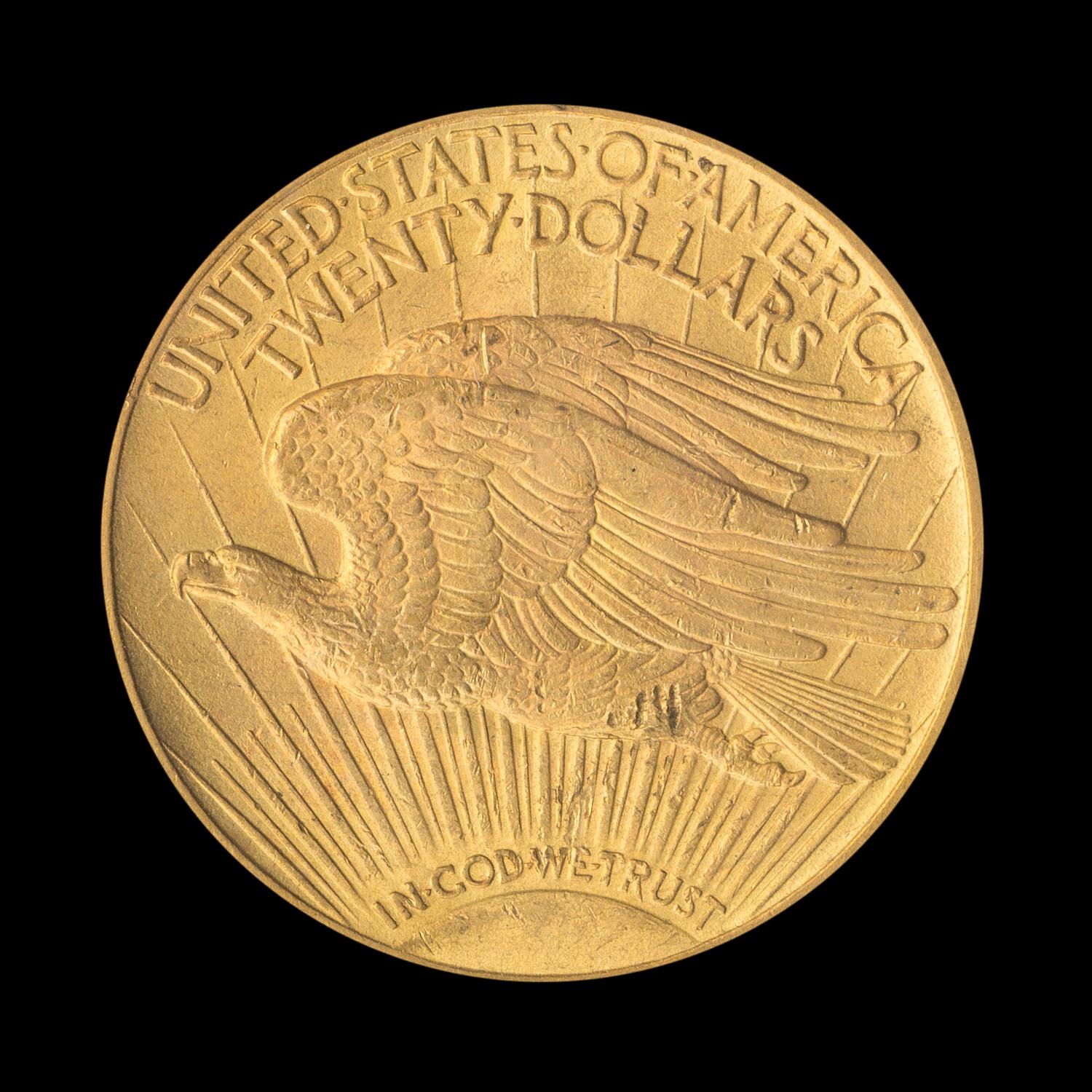 A United States 1914 St. Gaudens $20 Gold Coin
