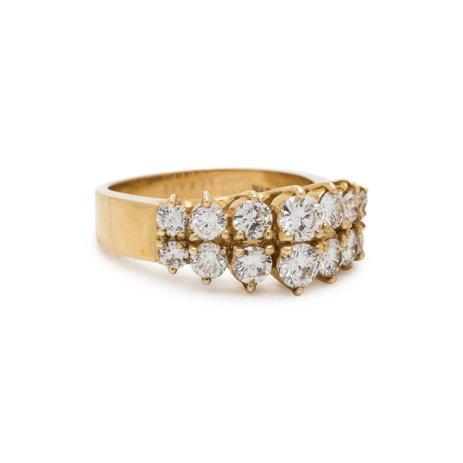 YELLOW GOLD AND DIAMOND RING