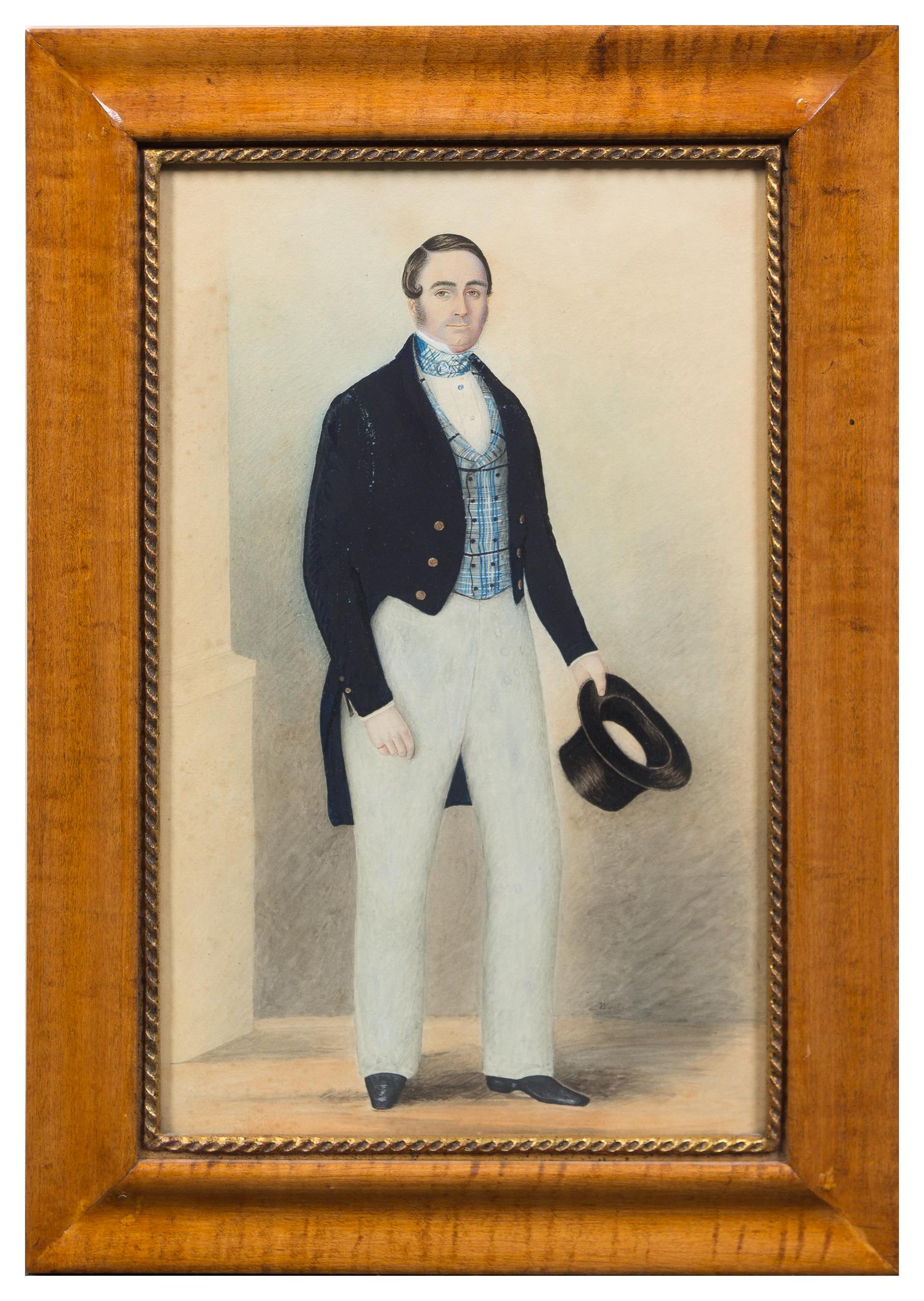 Artist Unknown, (19th Century), Portrait of a Natty Gentleman
