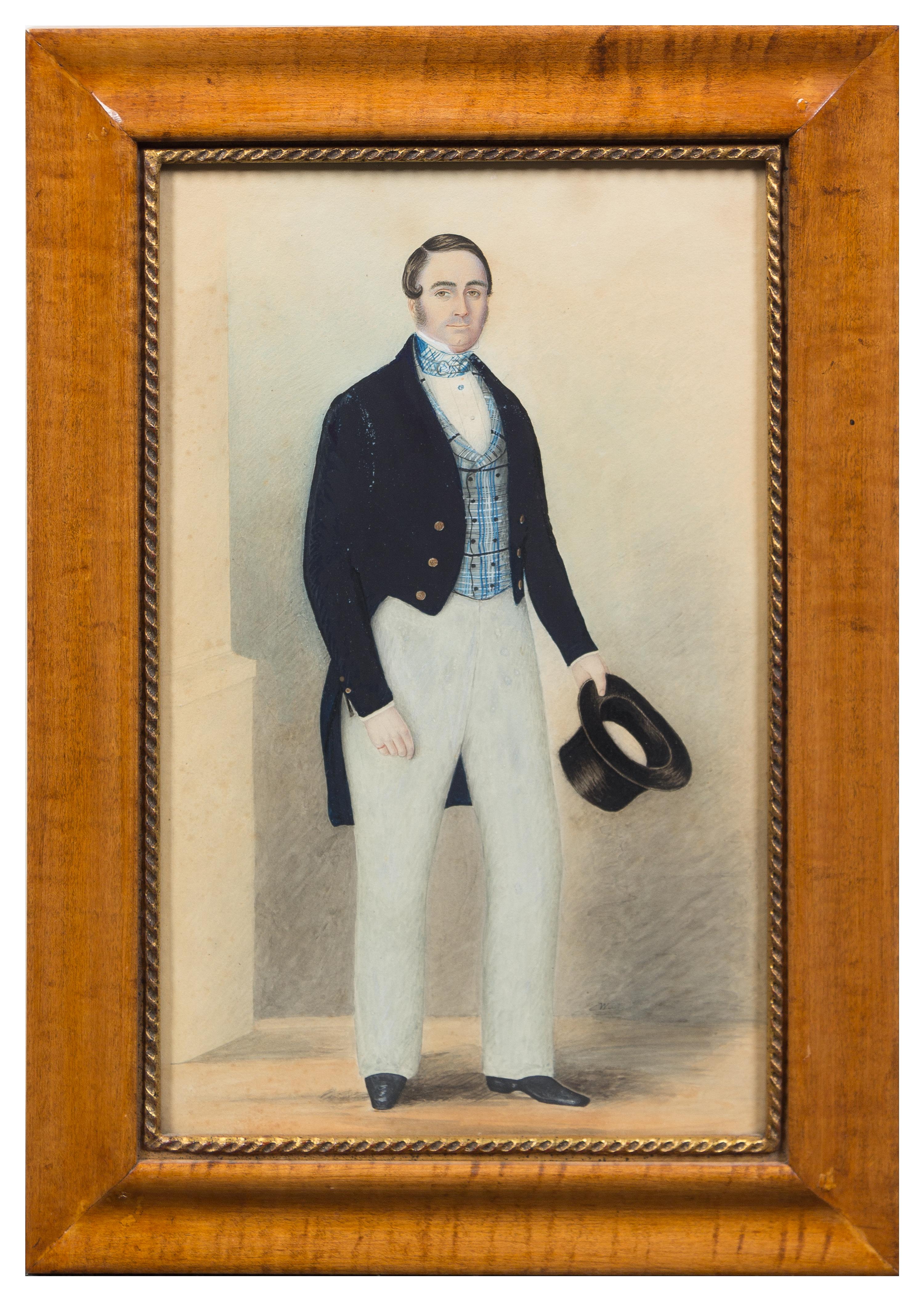 Artist Unknown, (19th Century), Portrait of a Natty Gentleman