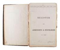 [CHICAGO FIRE]. Register of Admissions and Discharges in the Foster School, Chicago, Illinois, 1871-1872.