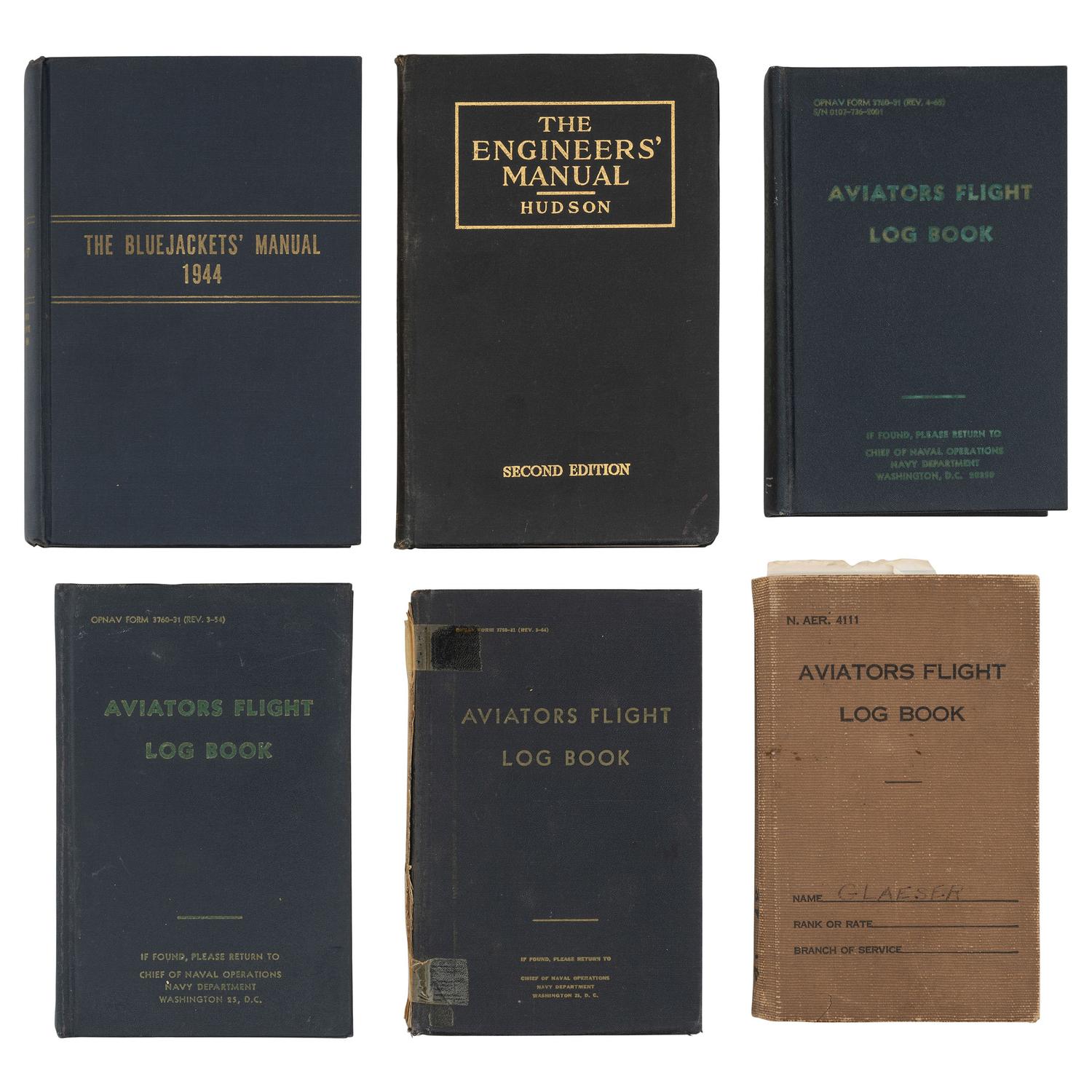 The Service Archive of Naval Aviator Commander Fred W. Glaeser, Including Record of Flight From Pearl Harbor on December 7, 1941