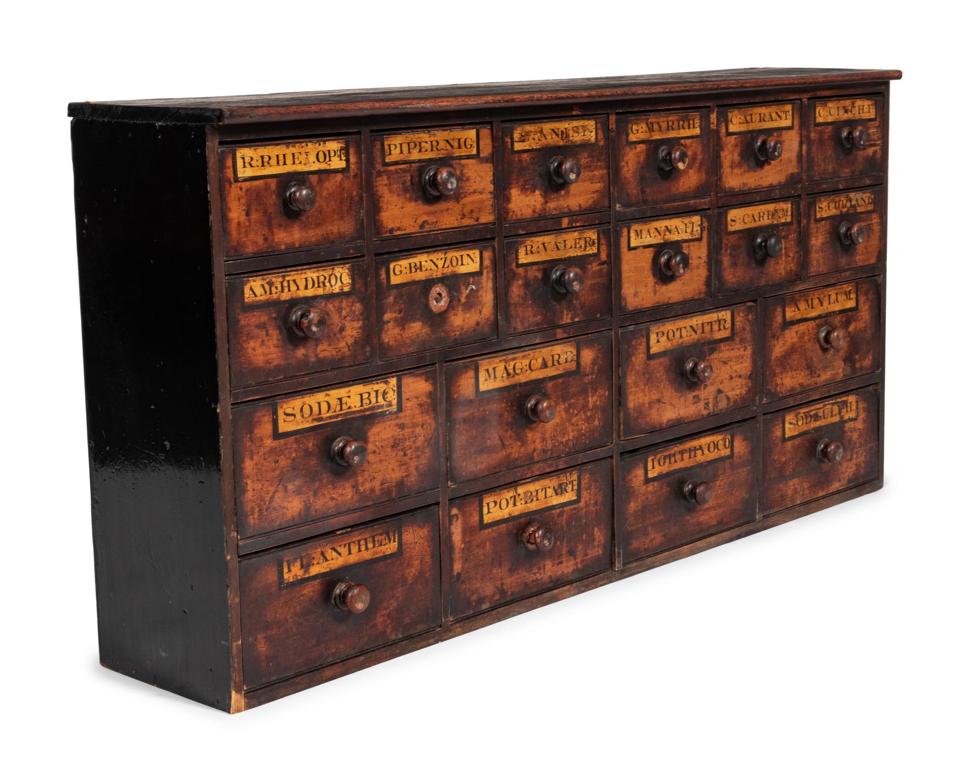 An English Pine Apothecary Chest
