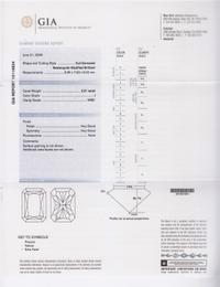 A 3.21 Carat Radiant Cut Diamond,