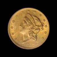 A United States 1852 Liberty Head $20 Gold Coin